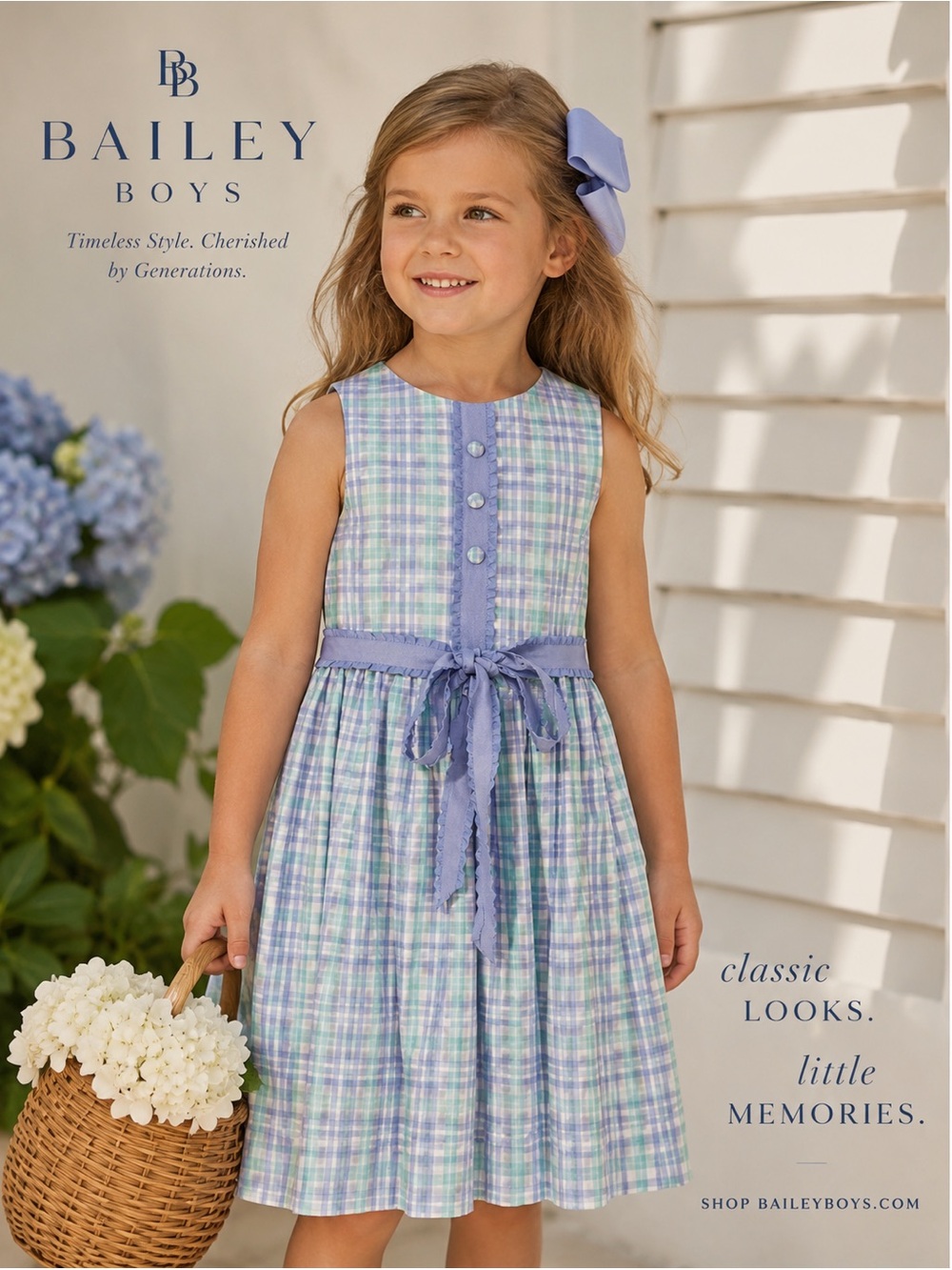 Girls' Lavender Plaid Sleeveless Dress